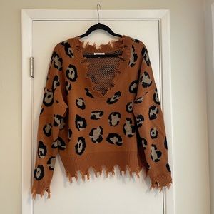 Leopard Print Sweater